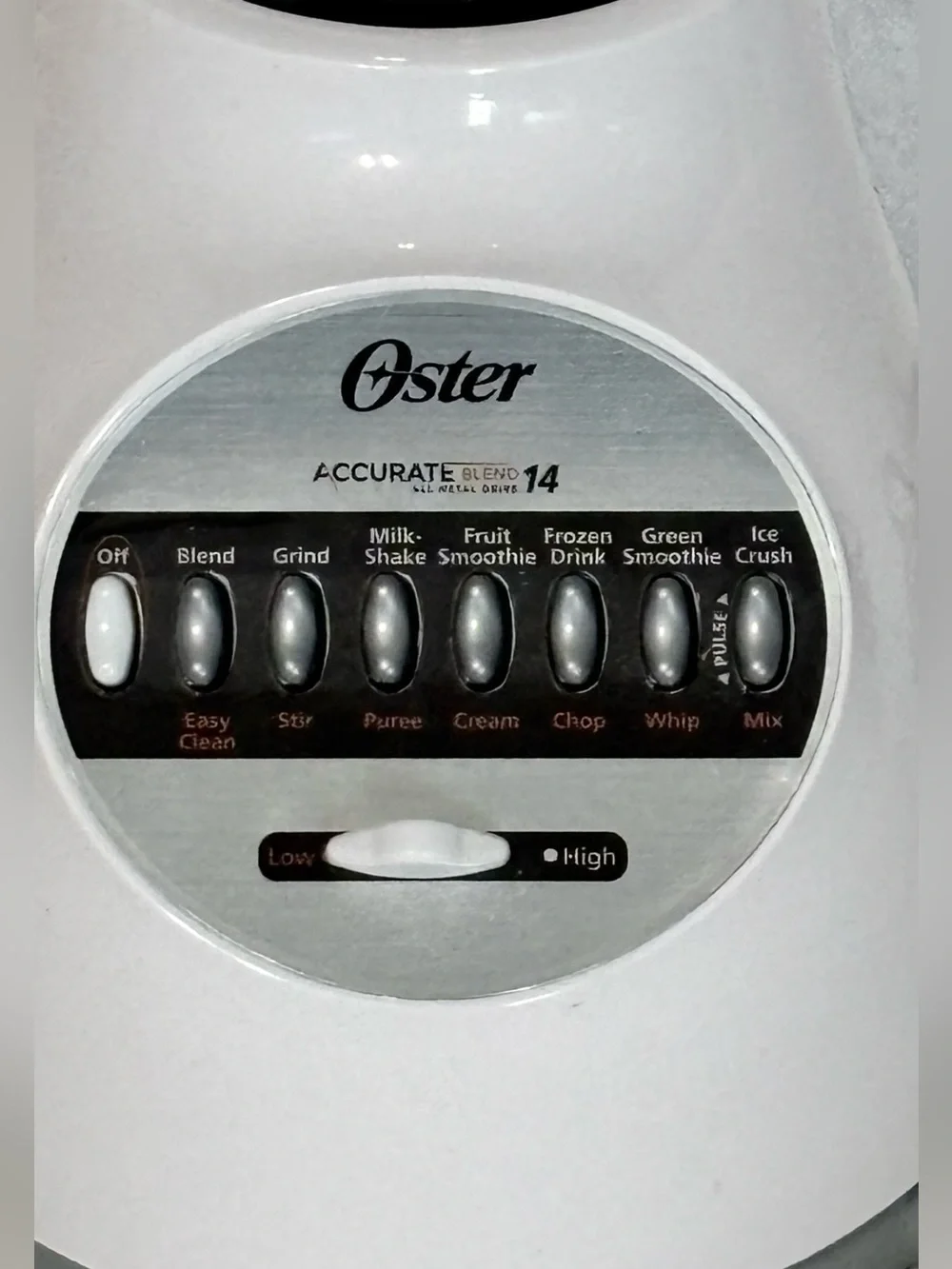 Blender control panel